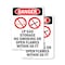 Signmission LP Gas Storage No Smoking Danger Sign, Plastic, 10in W x 14in L, 2PK OS-2PACK-DS-P-1014-V-1444 - alternate 1